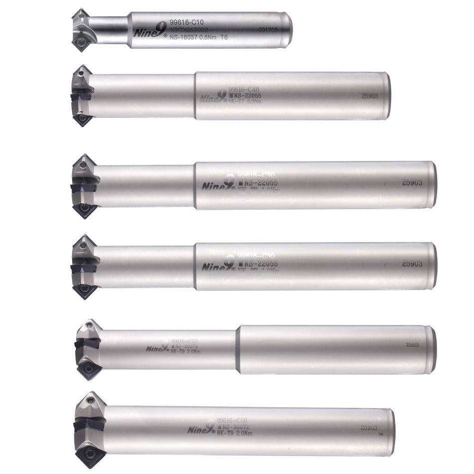 Nine9 Indexable Chamfer Mill Tool Holder -  øD12,16.15,22,26,33