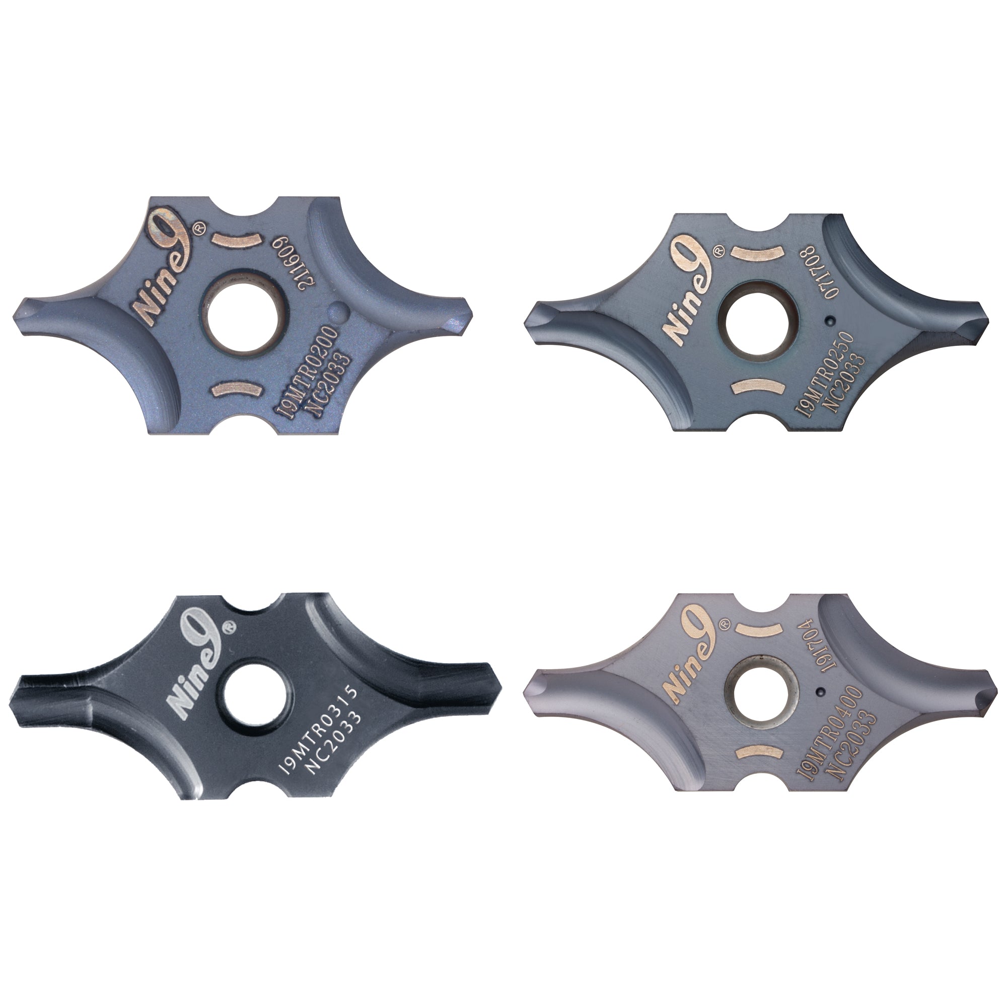 アイナット Nine9 Indexable Carbide Center Drill Inserts - DIN332 Form R