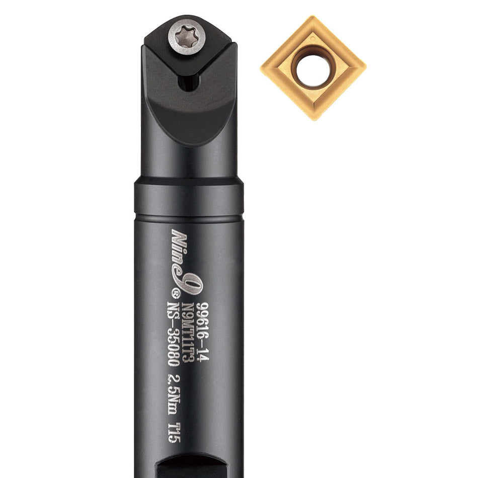 Nine9 NC Spot Drill 90° Indexable Tool – Holder & Insert Set